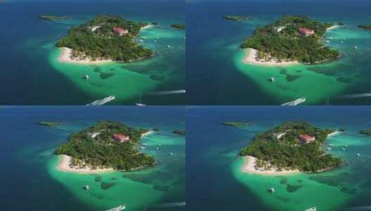 唯美海岛大海清澈旅游绿色海洋高清在线视频素材下载