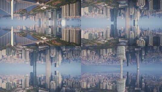城市镜面空镜视频高清在线视频素材下载