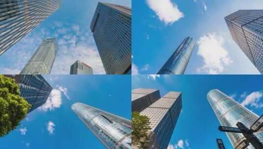 广西南宁五象新区东盟总部基地城市高楼合集高清在线视频素材下载