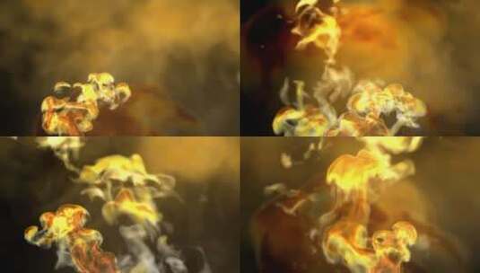 火焰火光烟雾背景 (1)高清在线视频素材下载