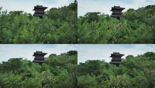 绍兴市梅山景区航拍风光高清在线视频素材下载