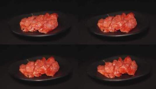 四川麻辣香肠腊肠腊肉肥瘦肉熟食高清在线视频素材下载