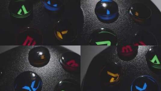 视频游戏控制器按钮特写高清在线视频素材下载