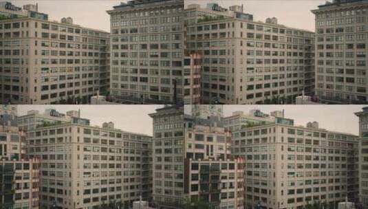 航拍纽约城市建筑高清在线视频素材下载