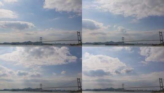 广东省东莞市虎门大桥延时高清在线视频素材下载