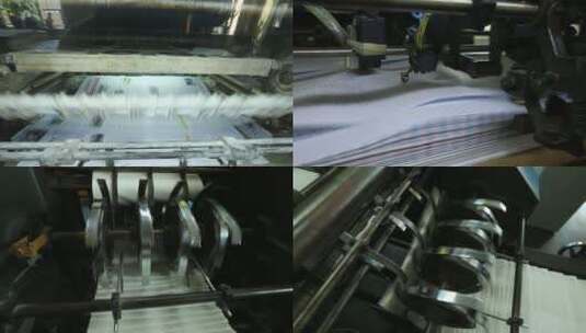 印刷厂 印刷设备高清在线视频素材下载