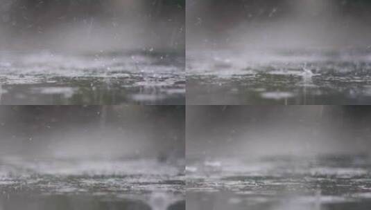 雨滴滴落高清在线视频素材下载