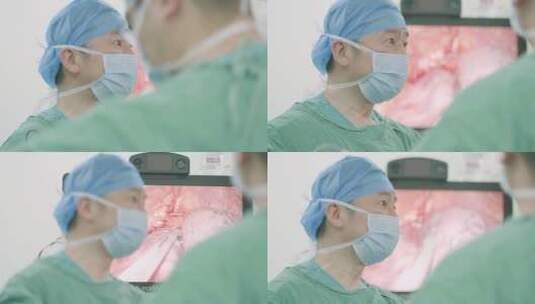 医生做手术 坚毅的眼神高清在线视频素材下载