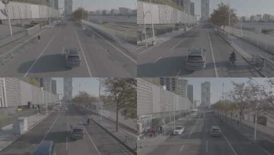 汽车在道理上行驶高清在线视频素材下载