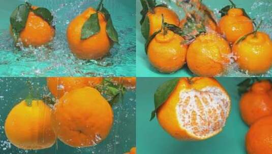 水果 粑粑柑 柑橘创意视频高清在线视频素材下载