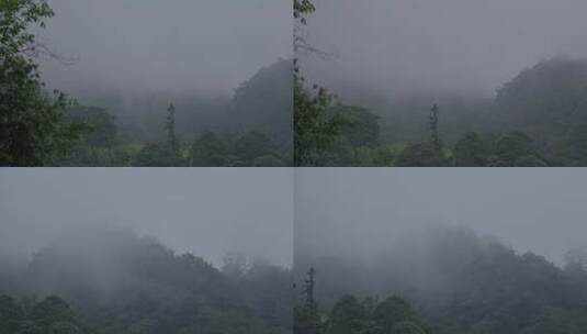 清晨山间云雾朦胧高清在线视频素材下载