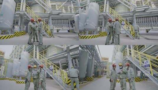 化工厂机械设备工厂环境高清在线视频素材下载