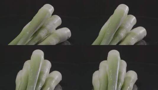 茭白 菰 水生蔬菜LOG视频素材高清在线视频素材下载