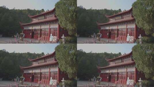 香火鼎盛的中国寺庙高清在线视频素材下载