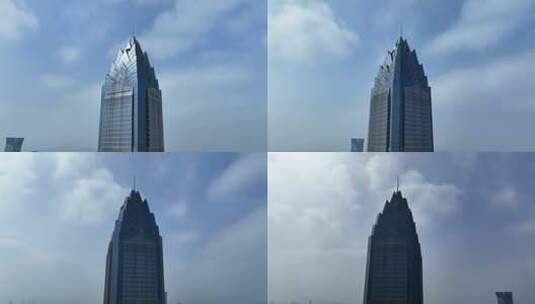 浙江温州鹿城区世贸中心大厦温州宣传片航拍高清在线视频素材下载