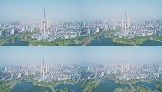 徐州市电视塔-4k航拍高清在线视频素材下载