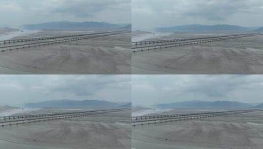宁德滨海特大桥航拍跨海大桥沈海复线高速路高清在线视频素材下载