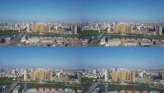 江苏宿迁城市建设航拍高清在线视频素材下载