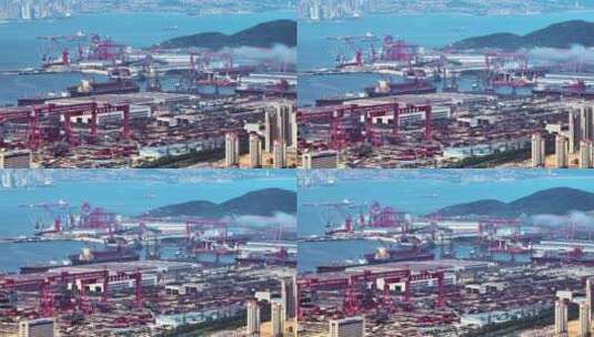 青岛北海造船厂高清在线视频素材下载
