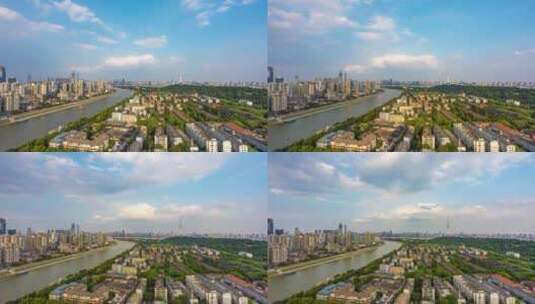 湖北武汉长江两岸风光高清在线视频素材下载