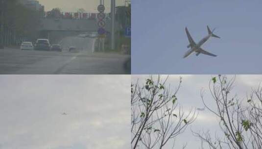 2023广州白云国际机场飞机起降高清在线视频素材下载