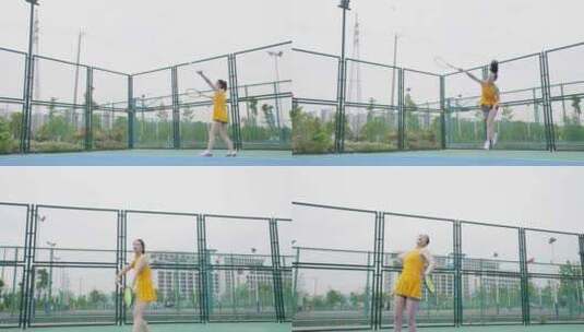网球发球高清在线视频素材下载