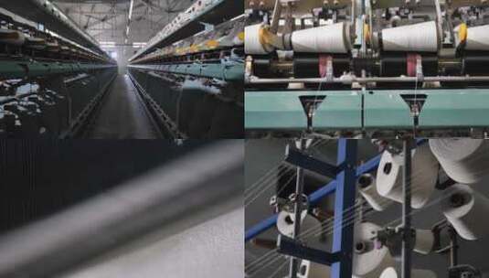 毛巾厂工艺流程高清在线视频素材下载