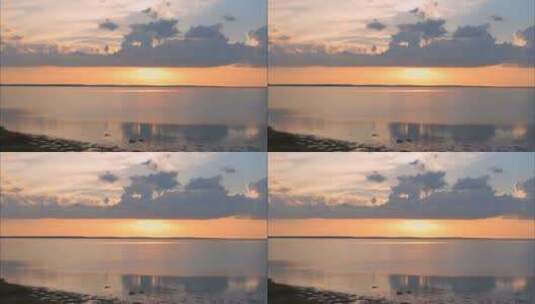夕阳日落天空云层高清在线视频素材下载