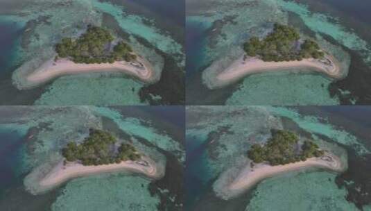 原创HDR印尼印度洋热带岛屿航拍自然风光高清在线视频素材下载