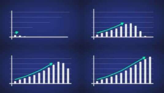财务增长图和业务成功概念高清在线视频素材下载