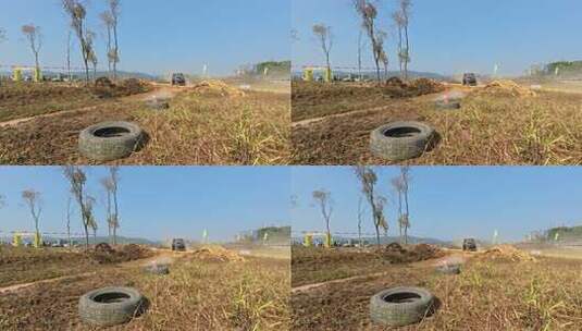 越野车过水高清在线视频素材下载