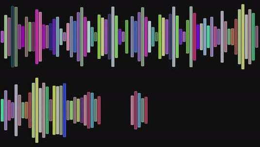 动感音乐波形图形均衡器LED背景高清在线视频素材下载