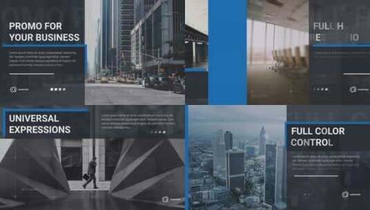商业幻灯片展示公司宣传AE模板高清AE视频素材下载