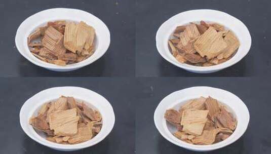 油松节 中药 药材 中药材高清在线视频素材下载