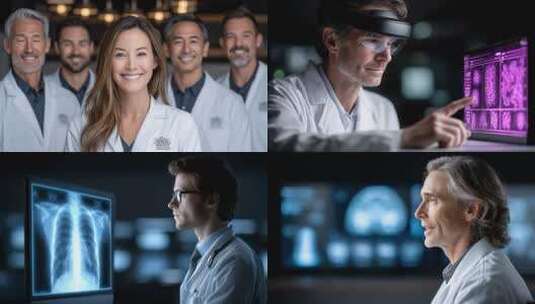 专业医生团队科技医疗守护健康未来高清在线视频素材下载