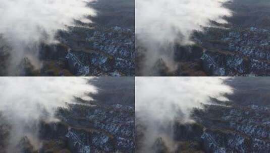 山雾  航拍 1080P高清在线视频素材下载