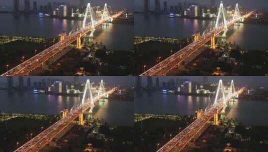【精品】海口世纪大桥航拍高清在线视频素材下载