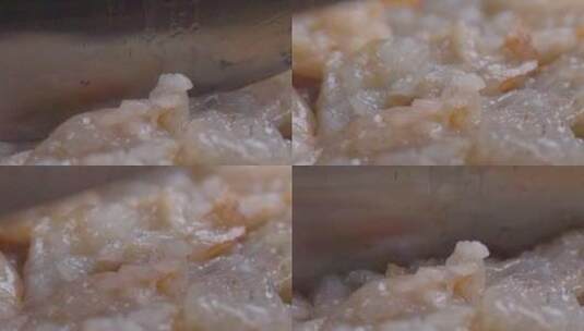 虾滑制作过程拍摄高清在线视频素材下载