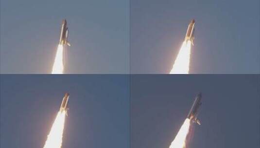 火箭发射到太空高清在线视频素材下载