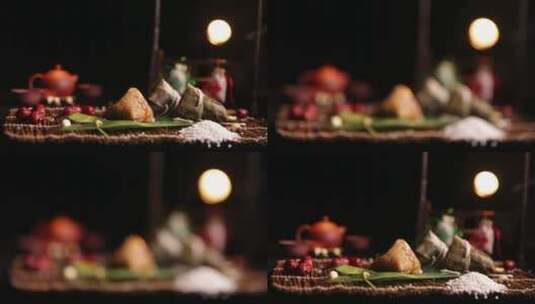 传统节日端午节吃粽子高清在线视频素材下载