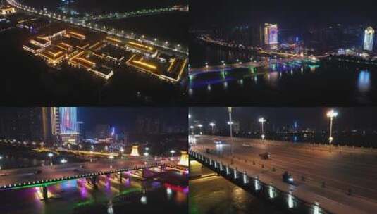汉中城市夜景2高清在线视频素材下载