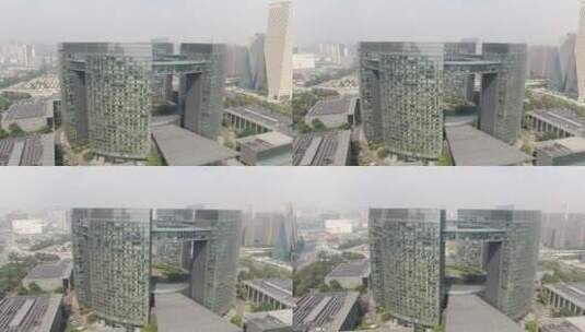 航拍城市风光交通高楼建筑高清在线视频素材下载