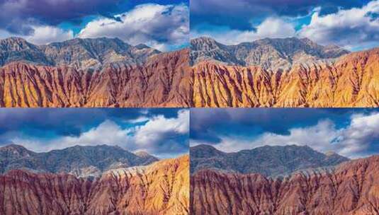 新疆克州天山与昆仑山交汇之处高清在线视频素材下载
