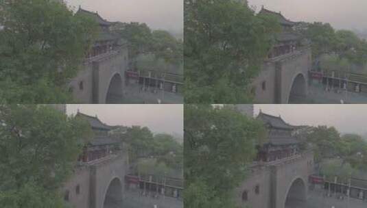 武汉铁门关，平视环绕镜头高清在线视频素材下载