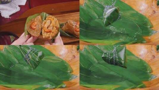 鲜虾粽子高清在线视频素材下载