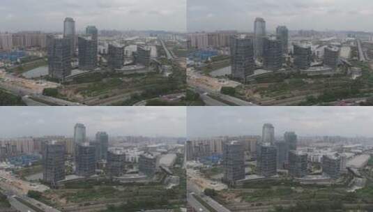 广西南宁江南经济开发区航拍高清在线视频素材下载