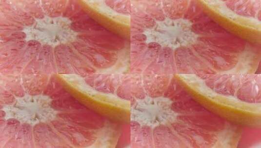 柑橘柚子片高清在线视频素材下载