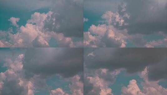 夏季风云变幻的天空延时高清在线视频素材下载