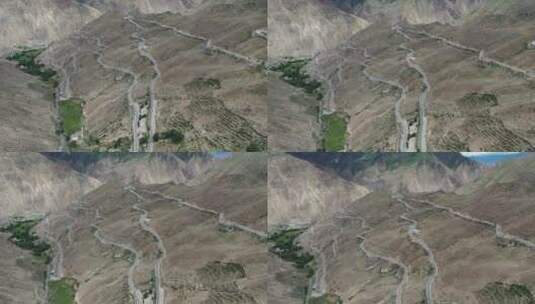 西藏G318川藏公路怒江七十二拐高清在线视频素材下载