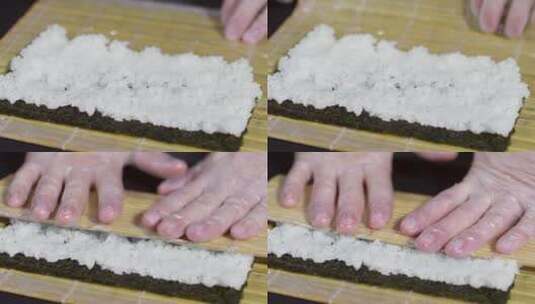 手工制作寿司高清在线视频素材下载